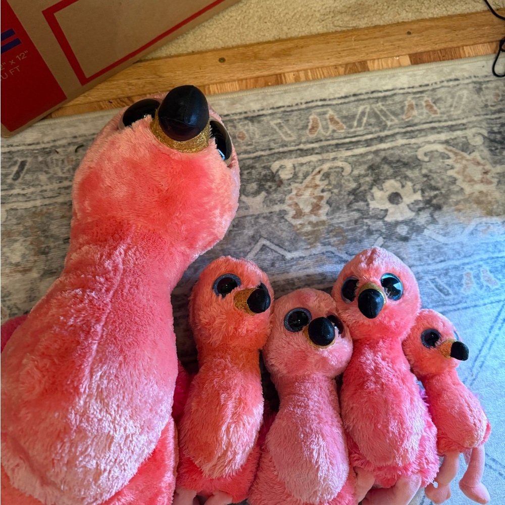 Ty Pink Flamingo Plush Toy Collection